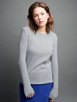 Rib Longsleeve oh la la grau am Model