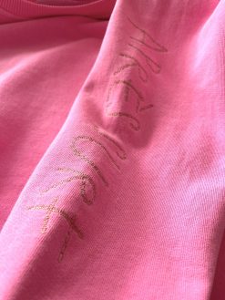 Sweatshirt Après Surf Stickerei neon pink
