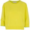 Kaschmir Pullover mit Ajour Palmen yellow