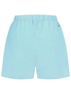 Popeline Shorts türkis Rückansicht