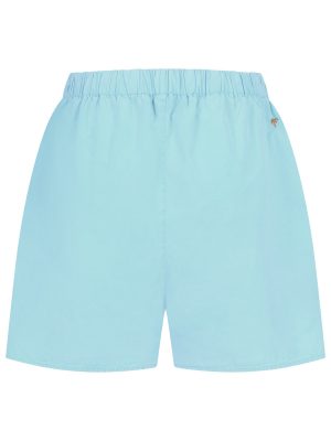 Popeline Shorts türkis Rückansicht
