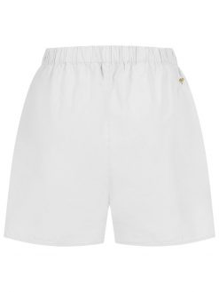 Popeline Shorts weiß Rückansicht