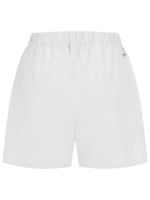 Popeline Shorts weiß Rückansicht