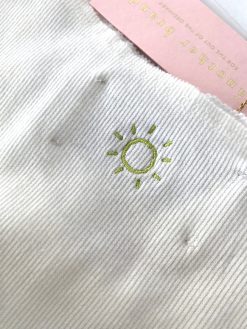 Top mit Rüschen dip dye lime Sonne