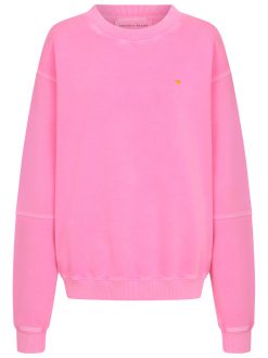 Syltsychtig Sweatshirt in neon pink Vorderansicht