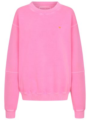 Syltsychtig Sweatshirt in neon pink Vorderansicht