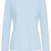 Longsleeve mit Rundhals hellblau