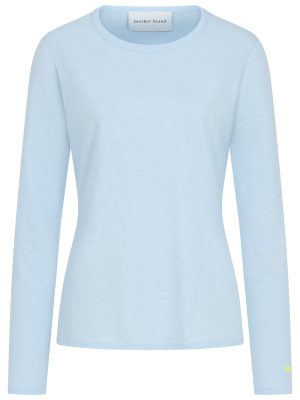 Longsleeve mit Rundhals hellblau