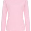 Longsleeve mit Rundhals rosa