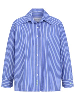 Bluse mit babyblauen Streifen