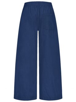 Cord Hose in dunkelblau Rückansicht