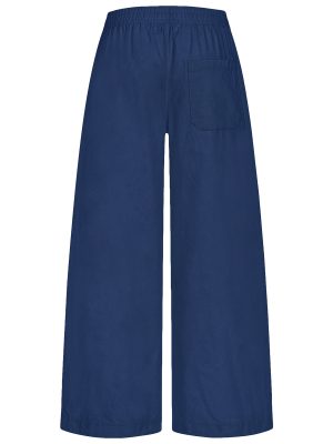 Cord Hose in dunkelblau Rückansicht