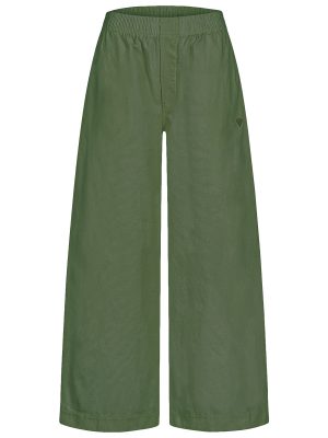 Feincord Hose in olivgrün