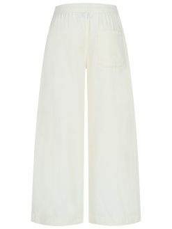 Cord Hose in creme weiß Rückansicht