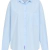 Popeline Bluse why hellblau
