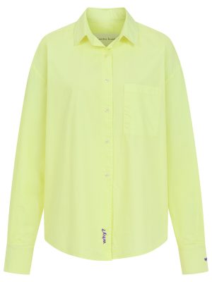 Popeline Bluse why? lime