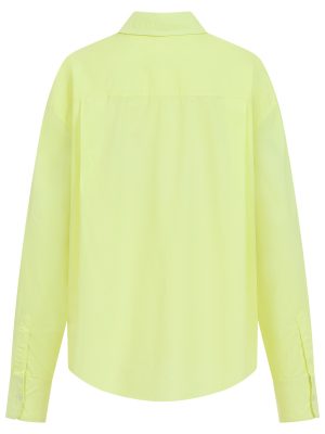 Popeline Bluse why? lime Rückansicht