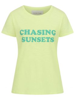 T-Shirt Chasing Sunsets lime 