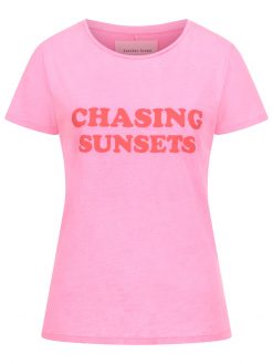 T-Shirt Chasing Sunsets pink 