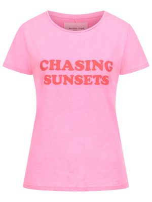 T-Shirt Chasing Sunsets pink
