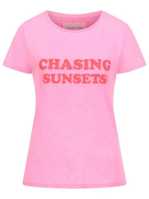 T-Shirt Chasing Sunsets pink