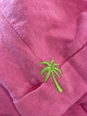 Pinkes Shirt mit Palmen