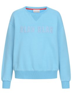 Hellblaues blah blah Sweatshirt