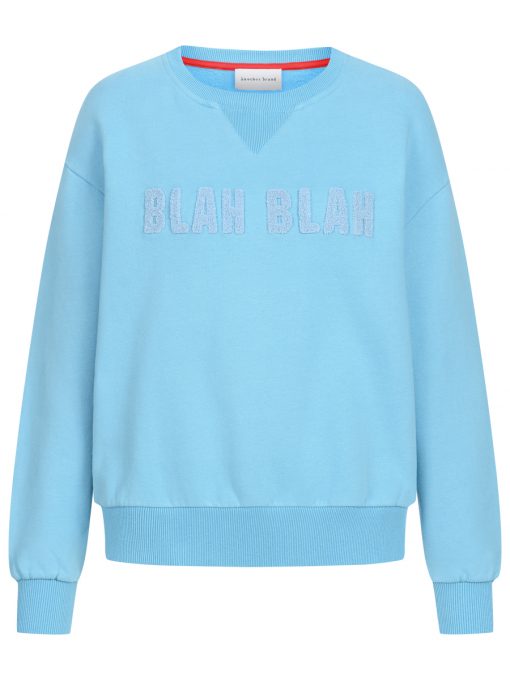 Hellblaues blah blah Sweatshirt