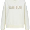 Blah Blah Sweatshirt mit Glitzer Stickerei