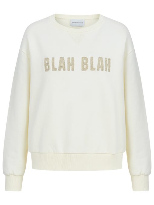 Blah Blah Sweatshirt mit Glitzer Stickerei