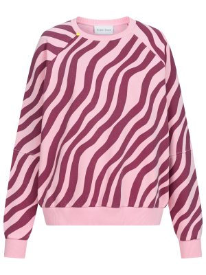 Zweatshirt mit Zebraprint rosa-bordeaux