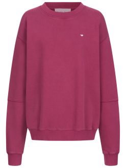 Sweatshirt mit Yes Print auf dem Rückteil in bordeaux