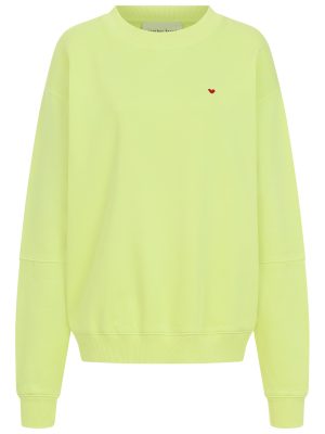 Sweater mit Yes Print lime