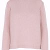 Kachmir Pullover basic mit lurex rosa