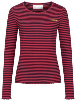 Longsleeve rot-blau geringelt