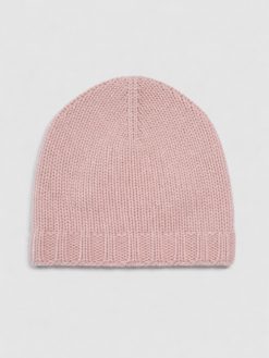 Kaschmir Lurex Mütze rosa