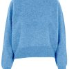 Boxy Pullover türkis aus brushed Kaschmir Vorderansicht