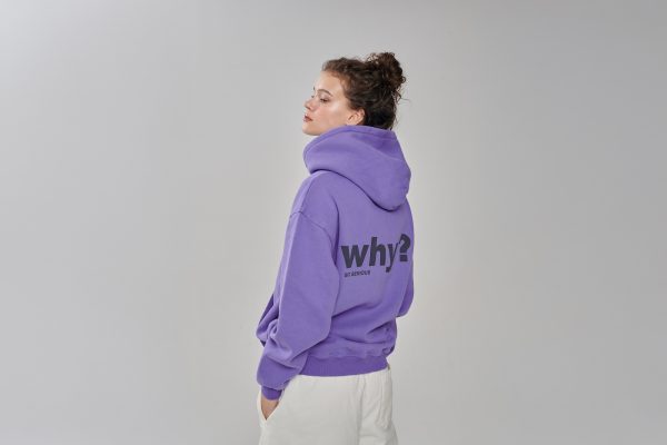 Hoody Why in lila