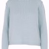 Kachmir Pullover basic in bleu