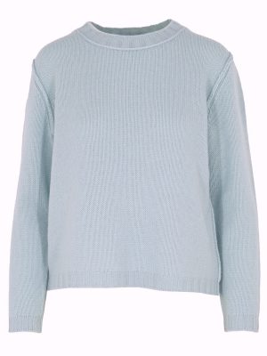 Kachmir Pullover basic in bleu