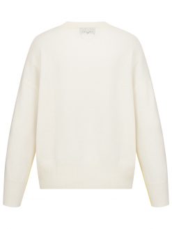 Kaschmir Pullover off-white Sunshine Rückansicht