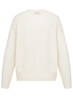 Kaschmir Pullover off-white Sunshine Rückansicht
