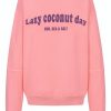 Sweatshirt Lazy Coconut apricot Rückansicht