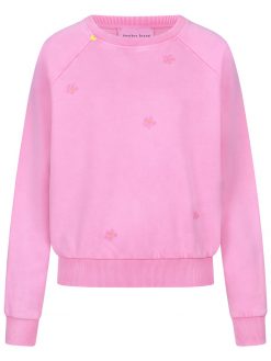 Sweatshirt flowers pink