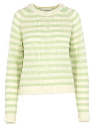 Ringelpullover in mint und cremeweiß