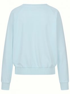 Sweatshirt mit Palmen blau Rückansicht
