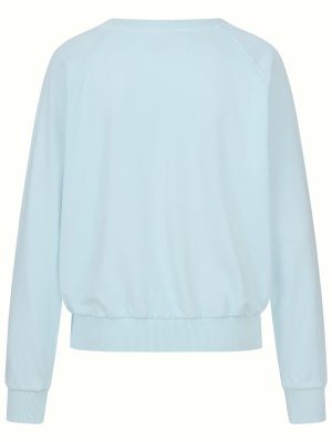 Sweatshirt mit Palmen blau Rückansicht