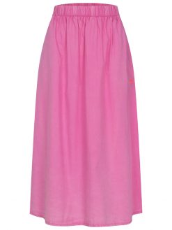 Popeline Rock in fuchsia Vorderseite