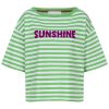 Grün gestreiftes Sunshine T-shirt