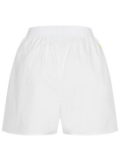 Weisse Popeline Shorts Rückansicht